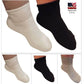 Wide diabetic quarter golf socks - made in the USA - white and grey sock fabrics is 80 percent breathable cotton 15 percent best moisture wicking polyester and 5 percent stretchable spandex - black sock fabrics are 80 percent breathable cotton 15 percent best moisture wicking nylon and 5 percent stretchable spandex.